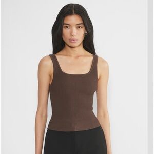 Aritzia Babaton Sculpt Knit Squareneck Tank